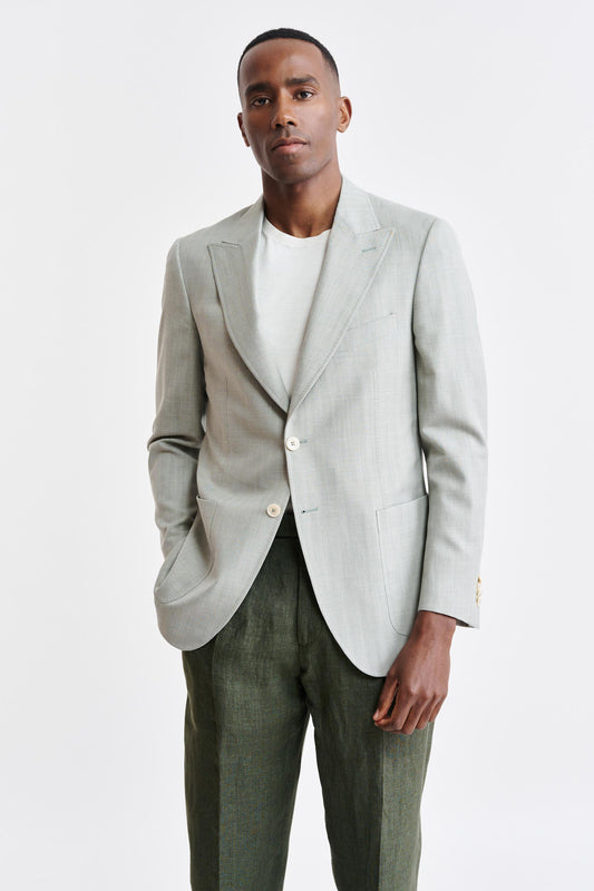 Light Green Wool & Cashmere Soho Jacket Jazz Image 1