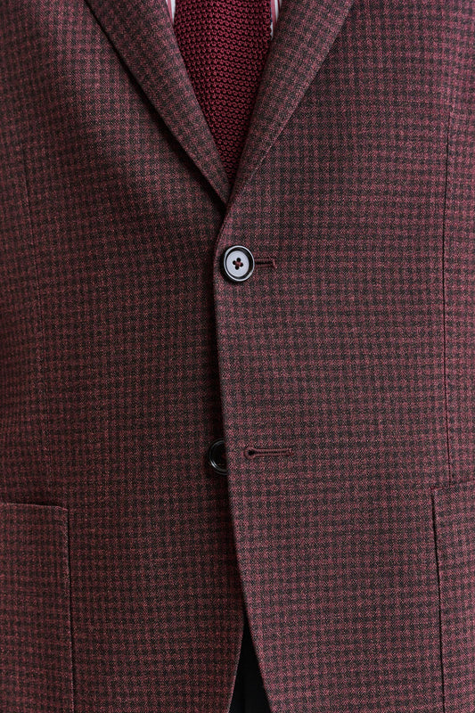 Dark Red 100% Wool Kenton Jacket Jazz Image 5