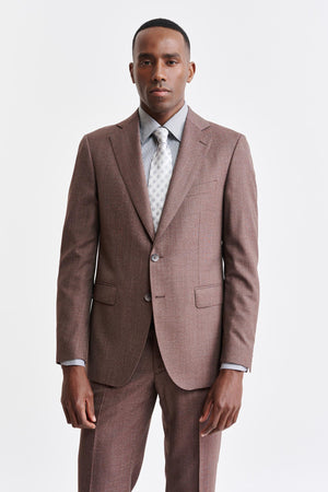 Medium Brown 100% Wool Super 130's Soho Jacket Jazz