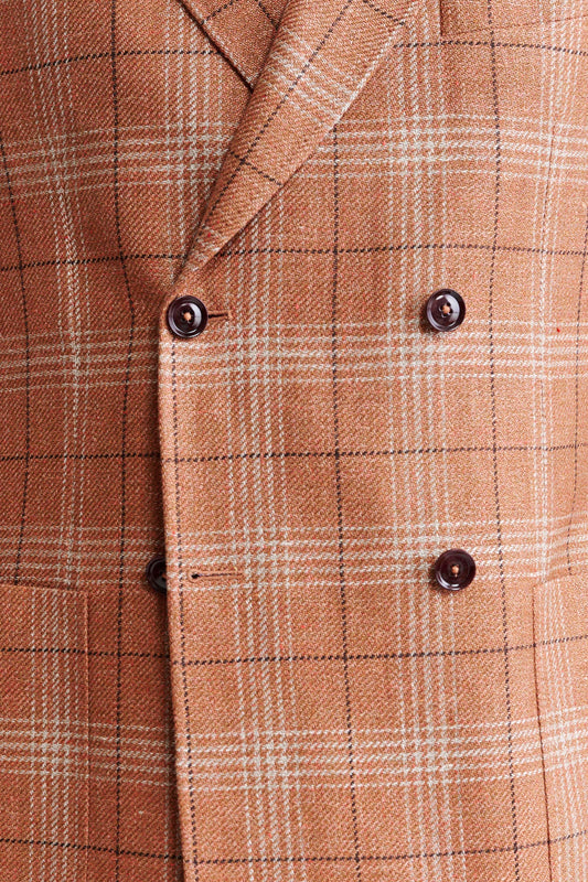 Medium Orange Wool & Linen Kenton Jacket Riviera Trend Image 5