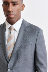 Mittelgraue Kenton-Jacke aus 100 % Wolle Super 100's Image