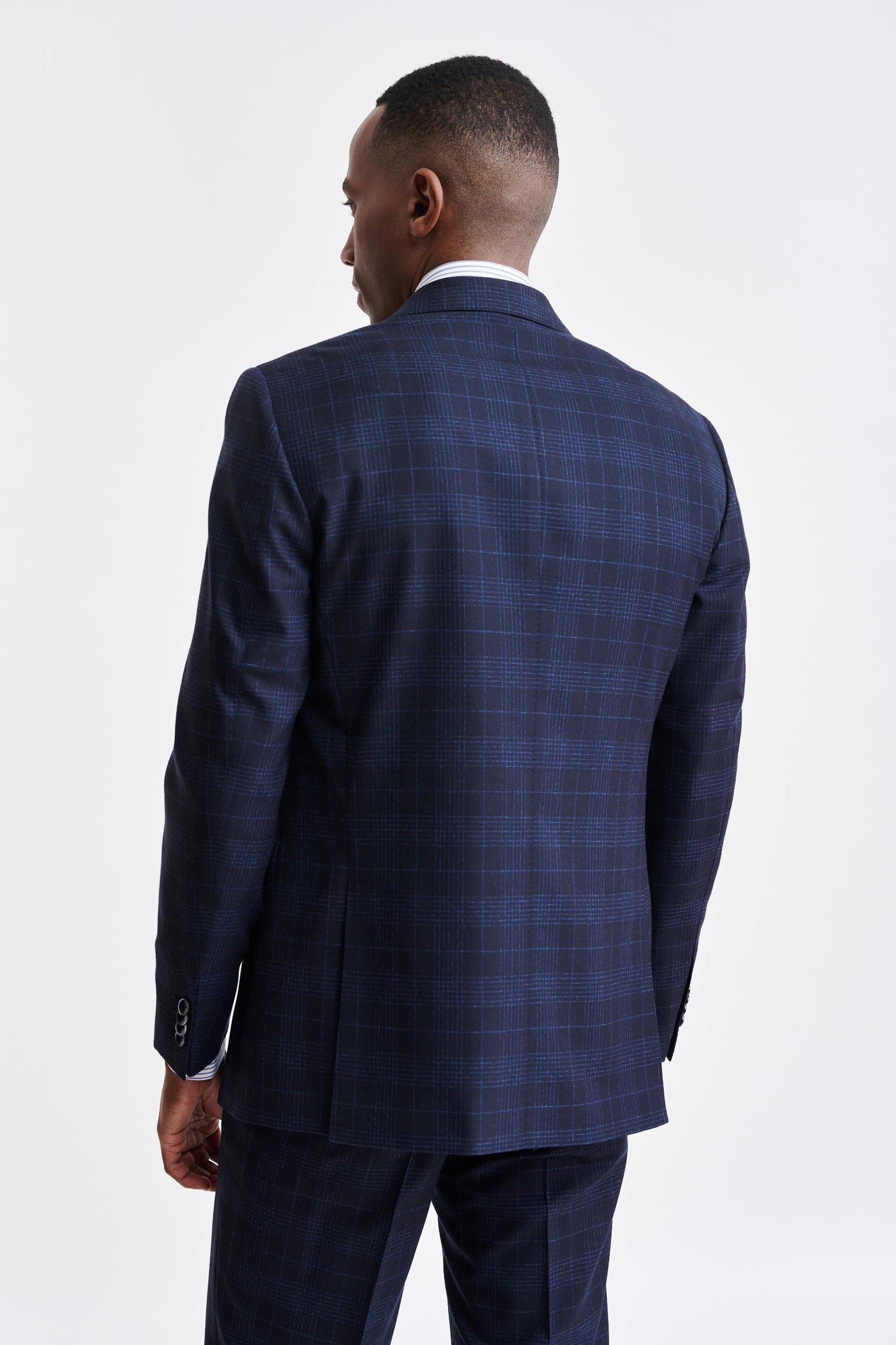 Dark Blue Wool & Cotton Soho Jacket Riviera Trend