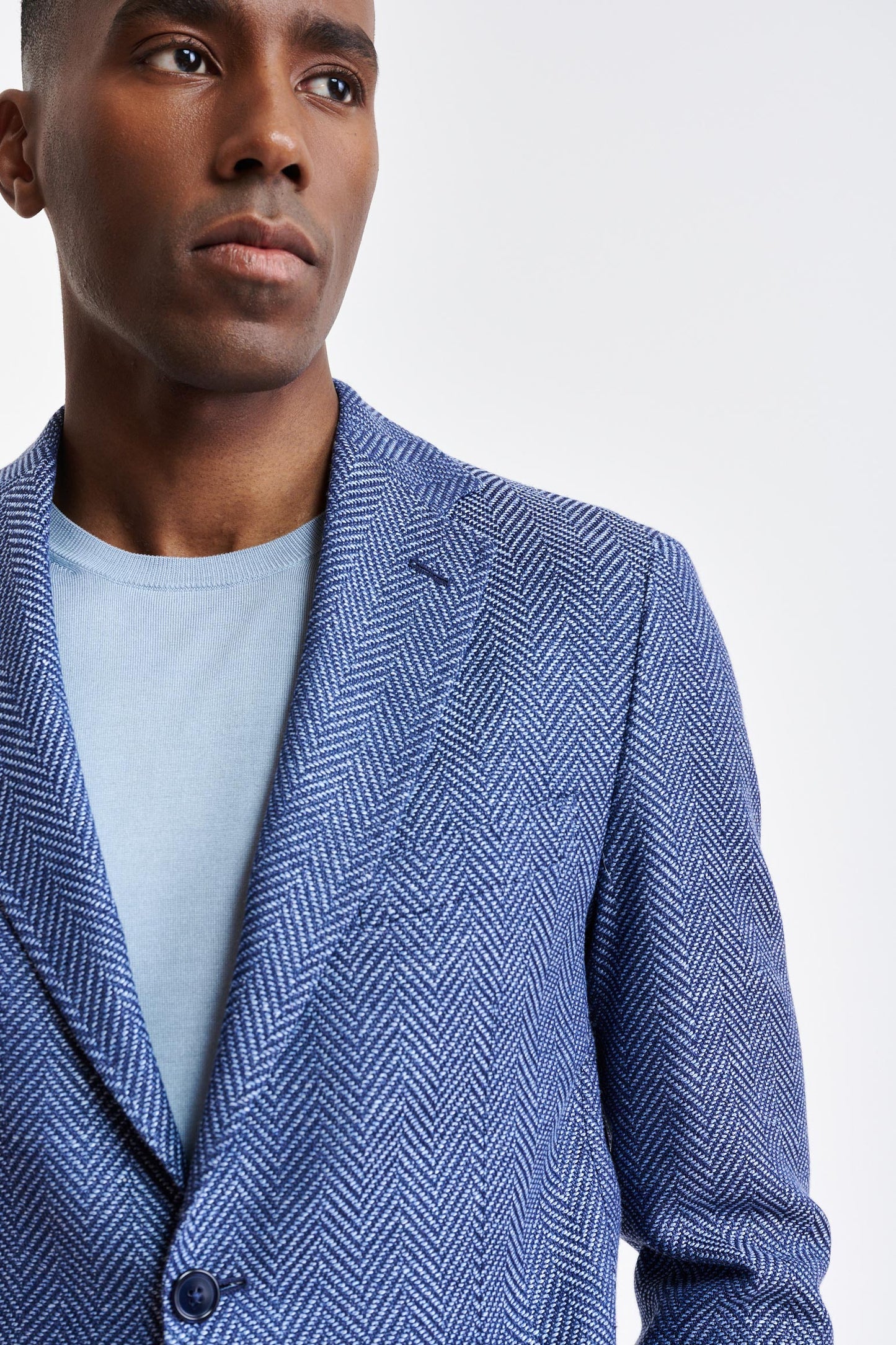 Blue Wool & Linen Kenton Jacket Jazz Image 4