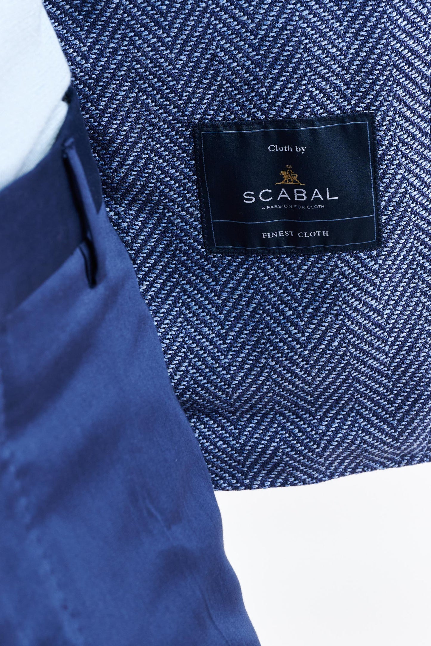 Blue Wool & Linen Kenton Jacket Jazz