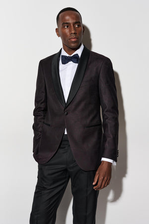 Dark Red Wool Super 100's Soho Jacket Riviera Trend