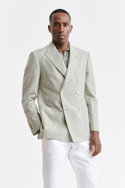 Light Green Wool & Cotton Soho Jacket Riviera Trend Image 1