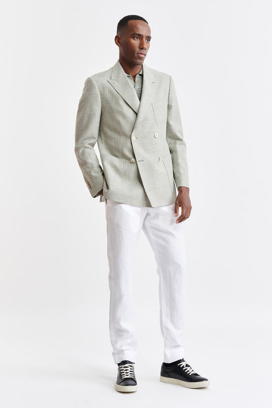 Light Green Wool & Cotton Soho Jacket Riviera Trend Image 2