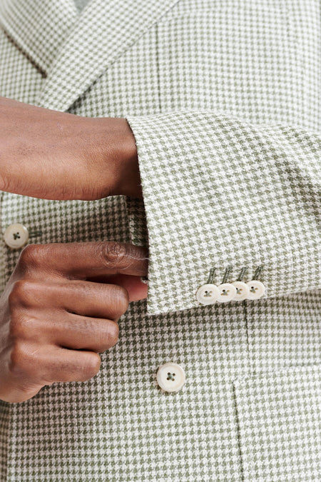 Light Green Wool & Cotton Soho Jacket Riviera Trend Image 6