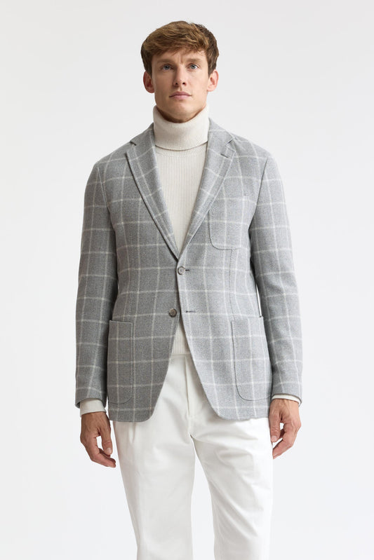 Veste légère « Kenton » Mistral, en laine et soie, gris clair