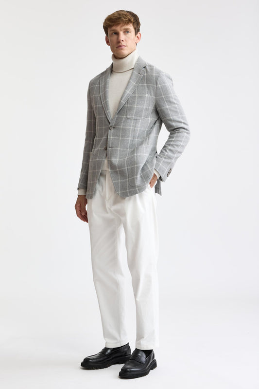 Veste légère « Kenton » Mistral, en laine et soie, gris clair