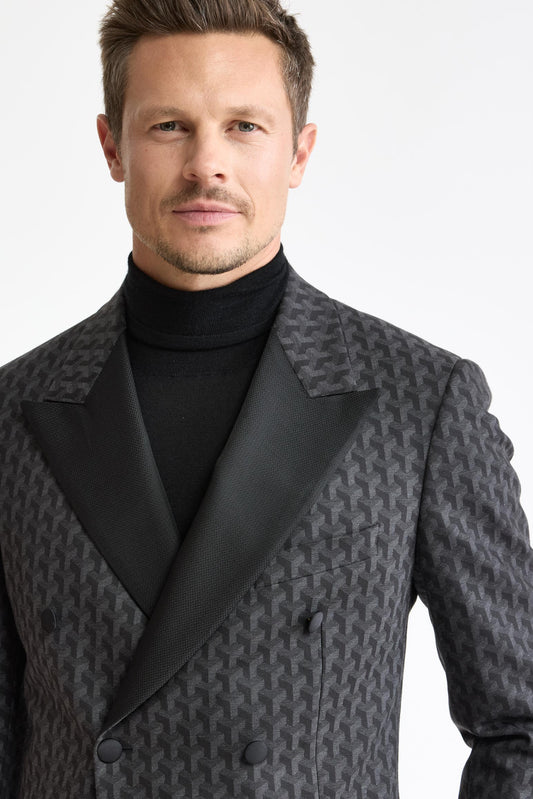 Veste Soho « Festival » en laine gris foncé