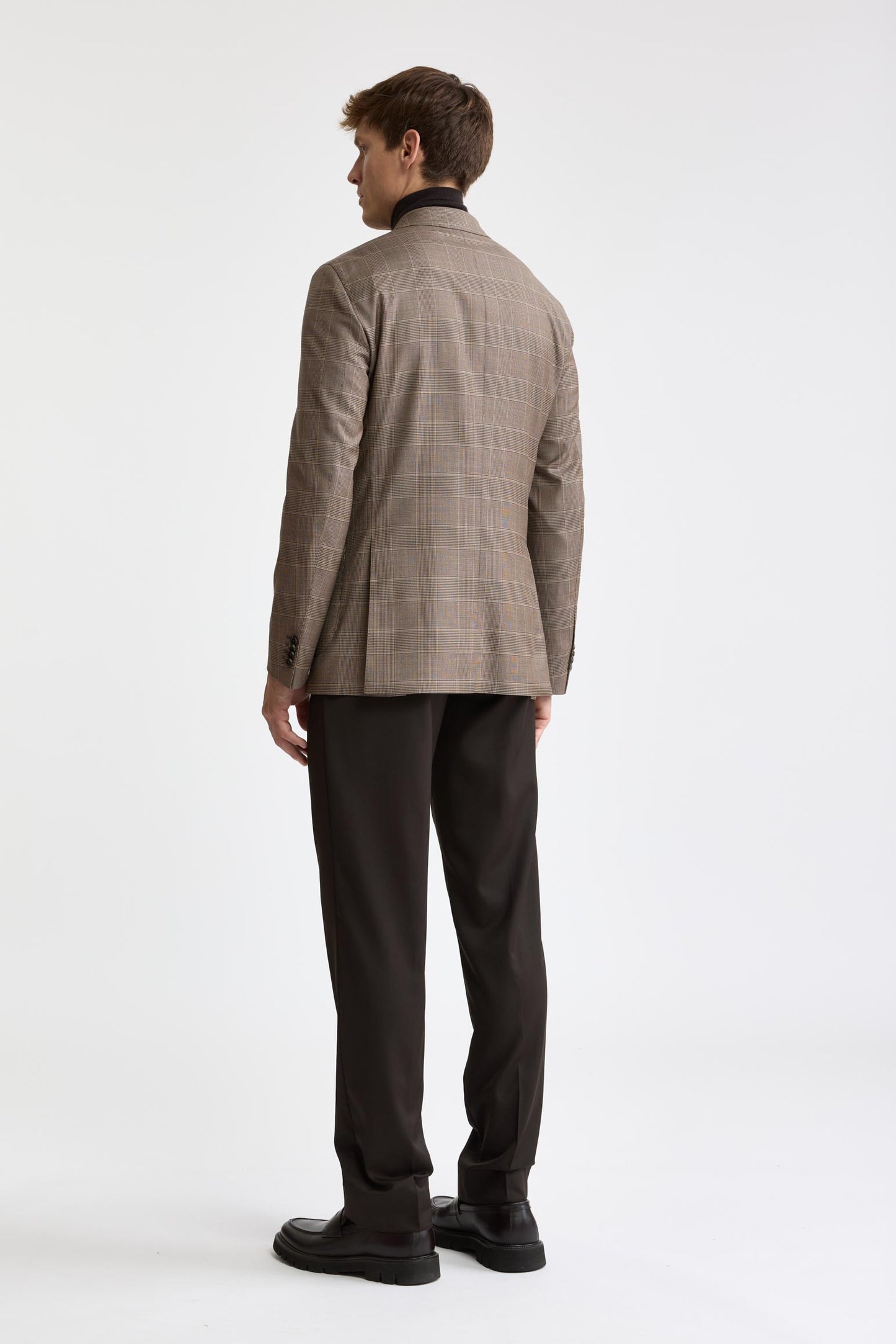 Medium Brown Wool Super 120's Kenton Jacket Freestyle
