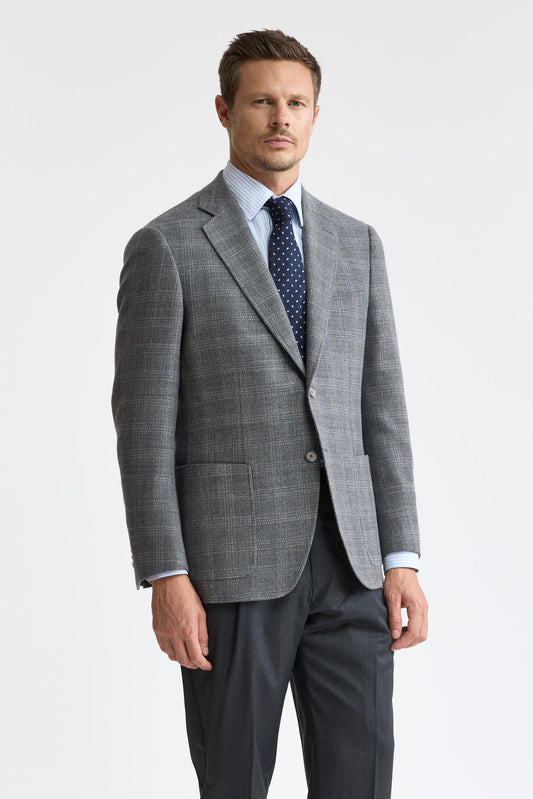 Veste « Mistral » en laine 100 % gris moyen de la collection Soho