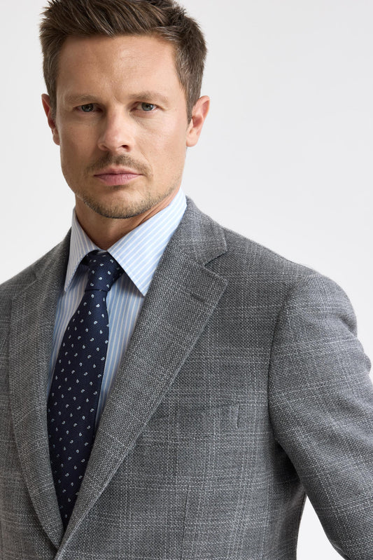 Veste « Mistral » en laine 100 % gris moyen de la collection Soho