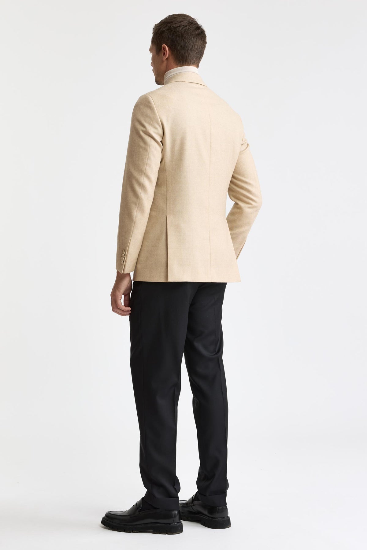 Hellbeige 100 % Wolle Soho-Jacke Harmony