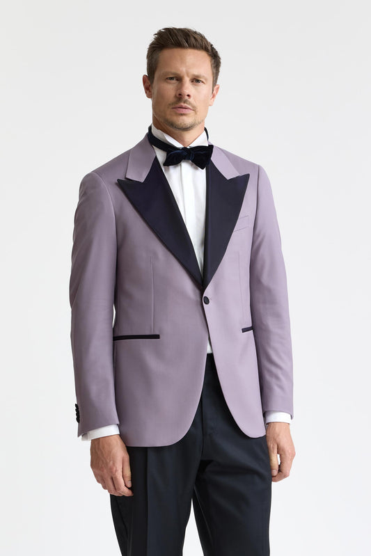 Veste Soho New Deluxe, violet clair, 100 % laine Super 100's