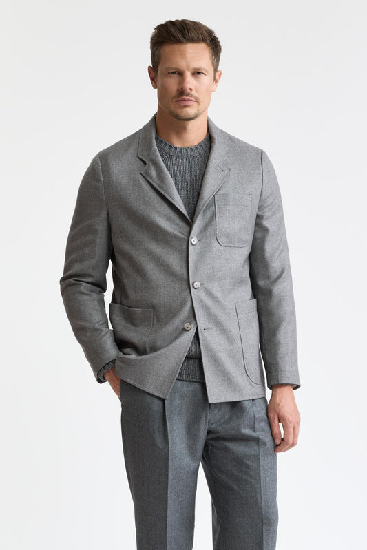 Veste Camden « Bliss » en cachemire 100 %, gris clair