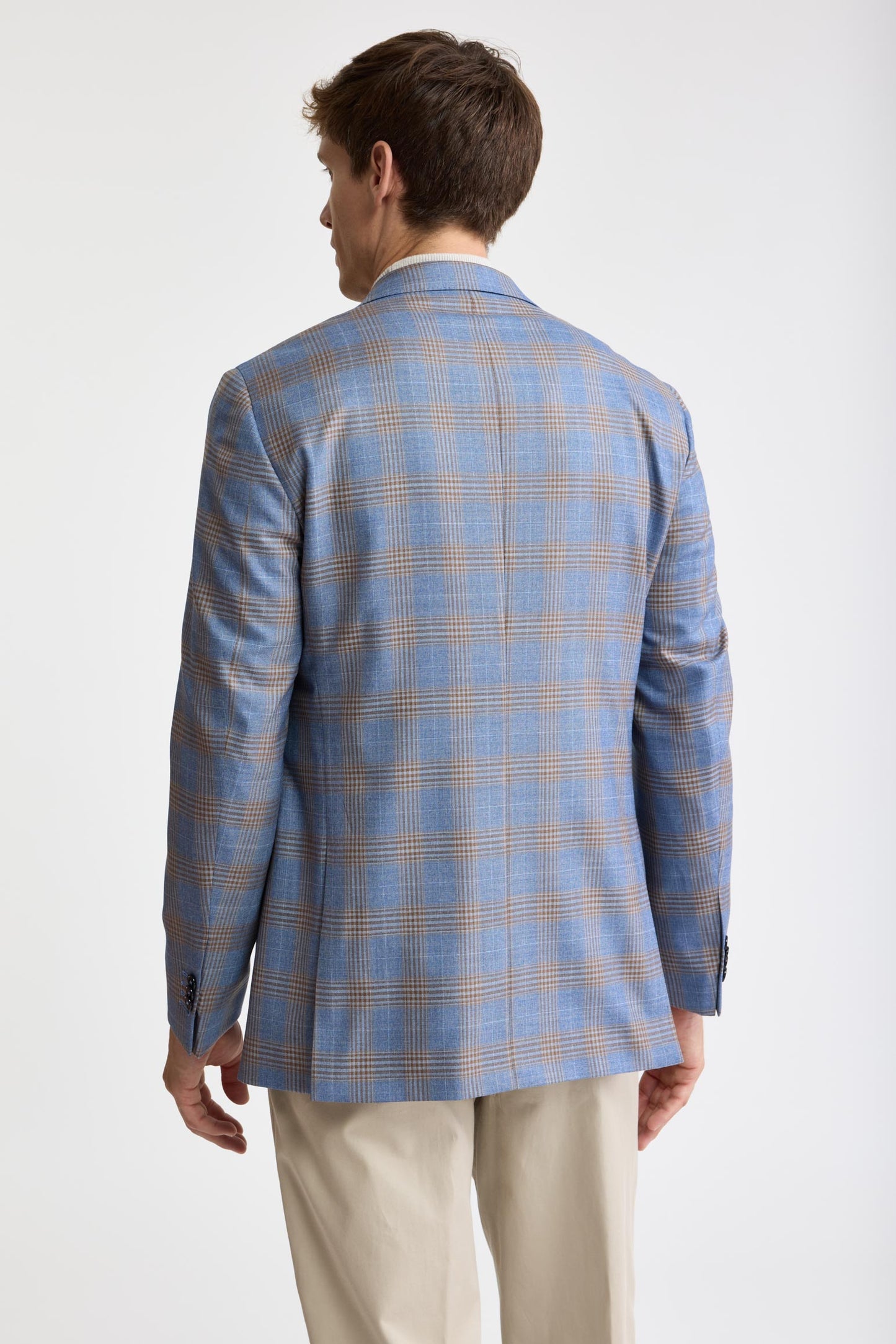 Light Blue 100% Wool Super 130's Soho Jacket Cascade