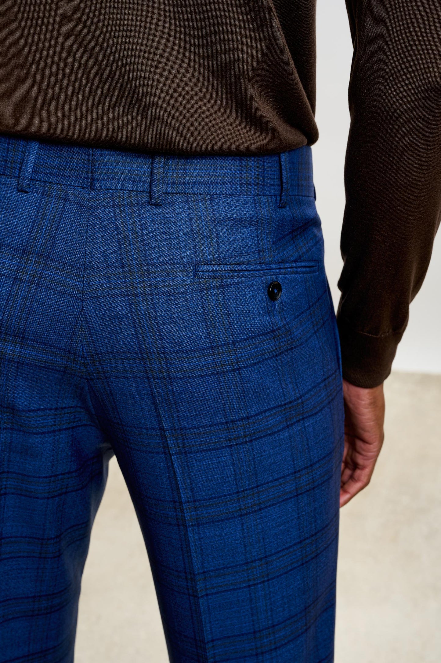 Pantalon Farley Crossover Check Bleu