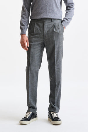Light Grey 100% Wool Farley Trousers Freestyle - Image 1