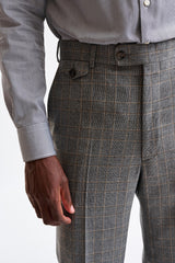 Grey Wool Farley Trousers Flannel & Saxony - Image 3