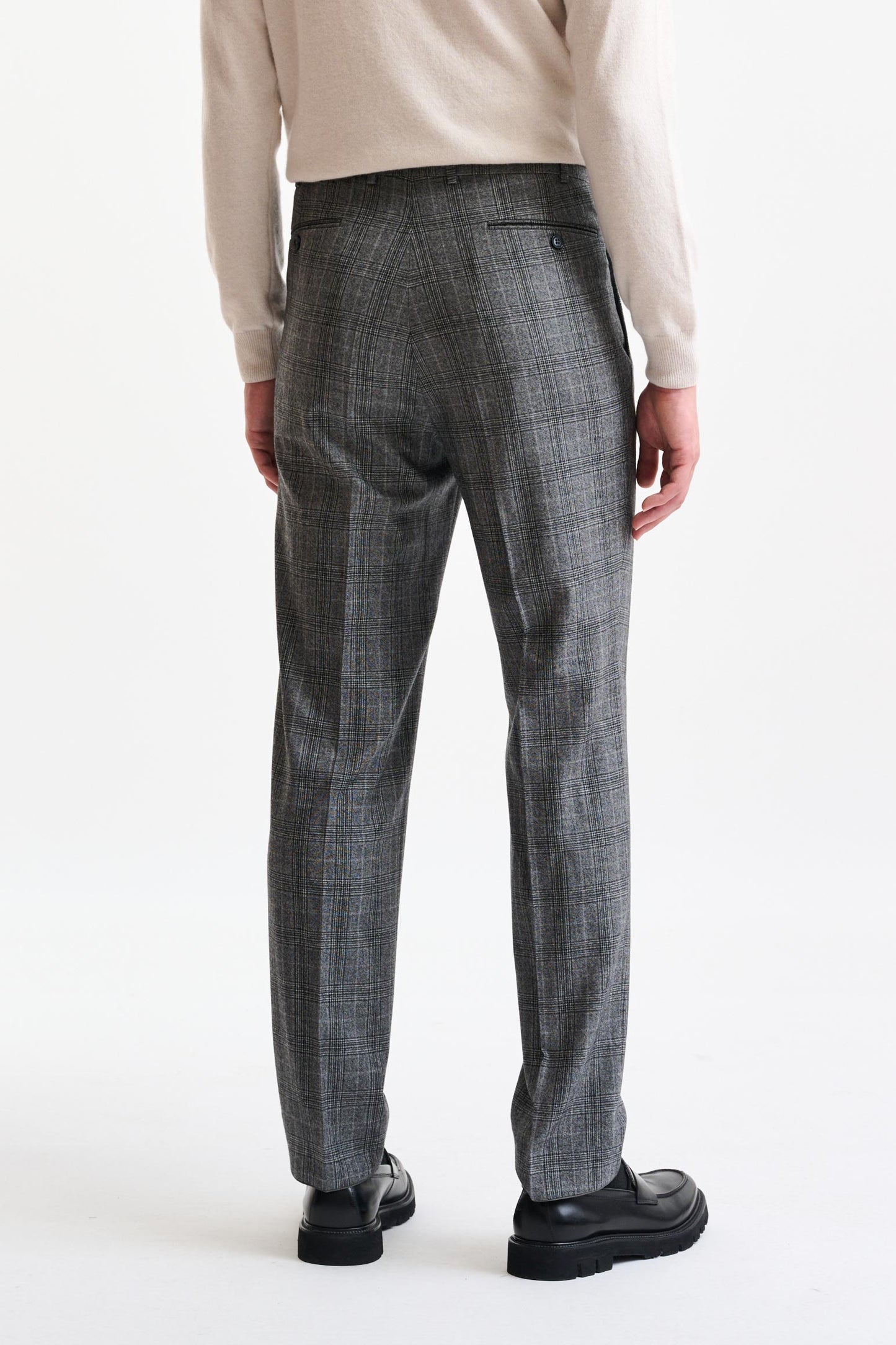 Black & White Wool Farley Trousers Hybrid - Image 5