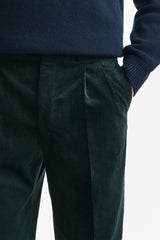 Green Cashmere and Cotton Farley Trousers Corduroy - Image 3
