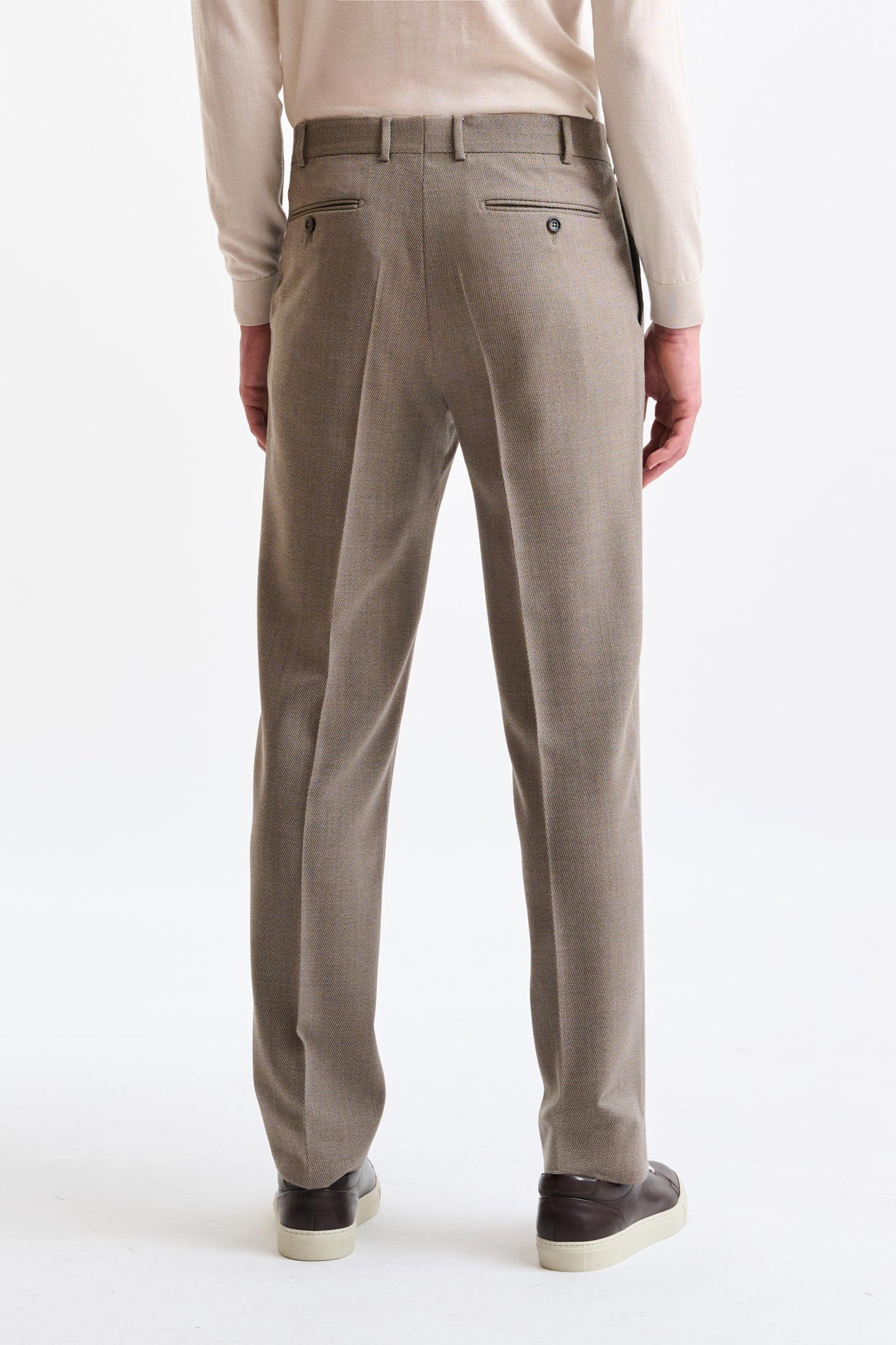 Dark Beige Wool Farley Trousers Freestyle - Image 6