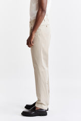 Light Brown Cotton Farley Trousers Cashmere Cotton