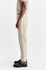 Light Brown Cotton Marden Trousers Cashmere Cotton
