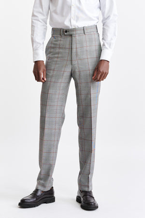 Black & White Wool Super 100's Cleeve Trousers Riviera Trend