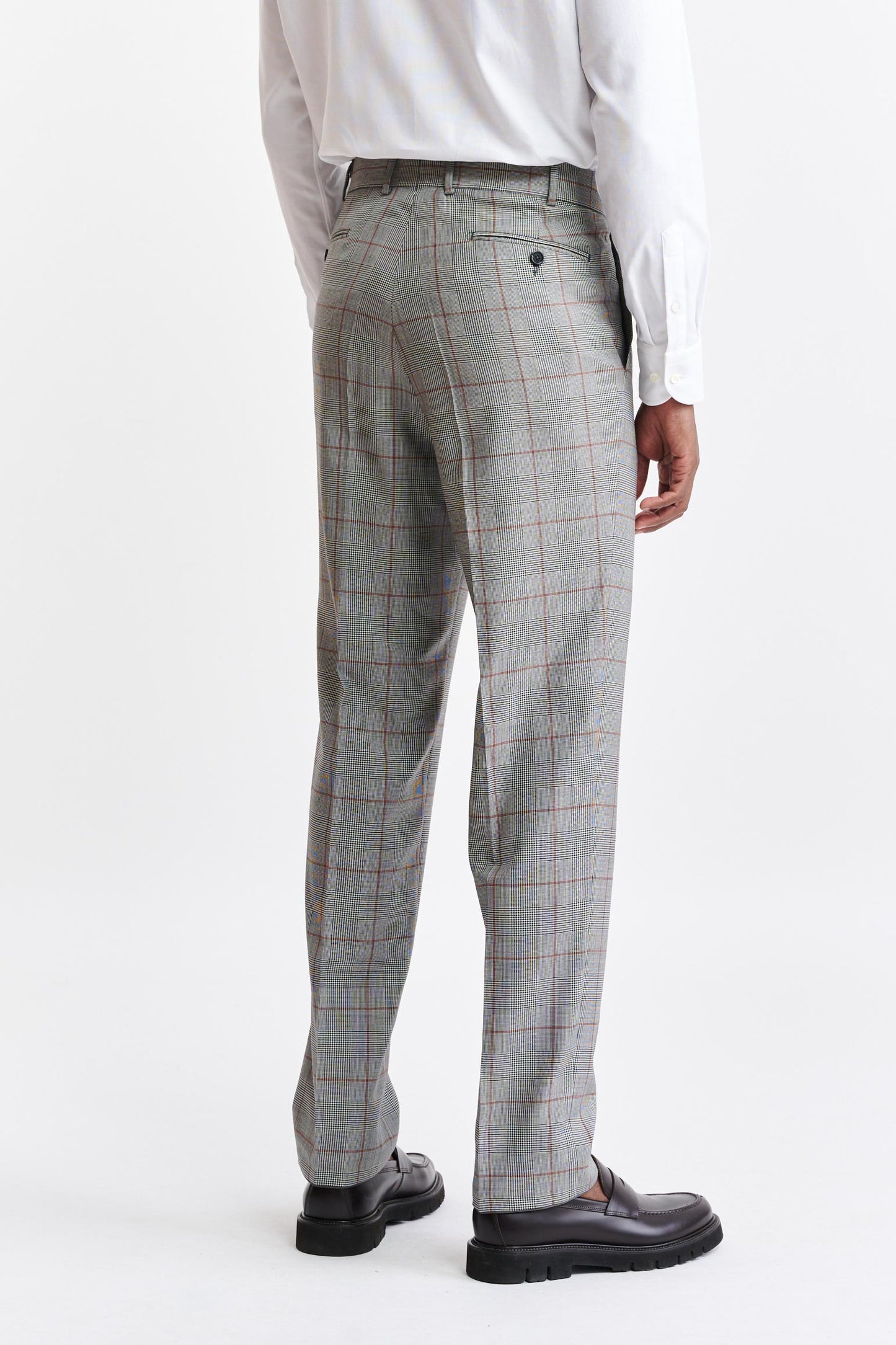 Black & White Wool Super 100's Cleeve Trousers Riviera Trend