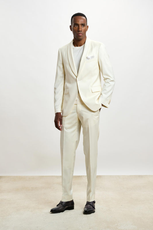 Tuxedo Suit New Deluxe Offwhite