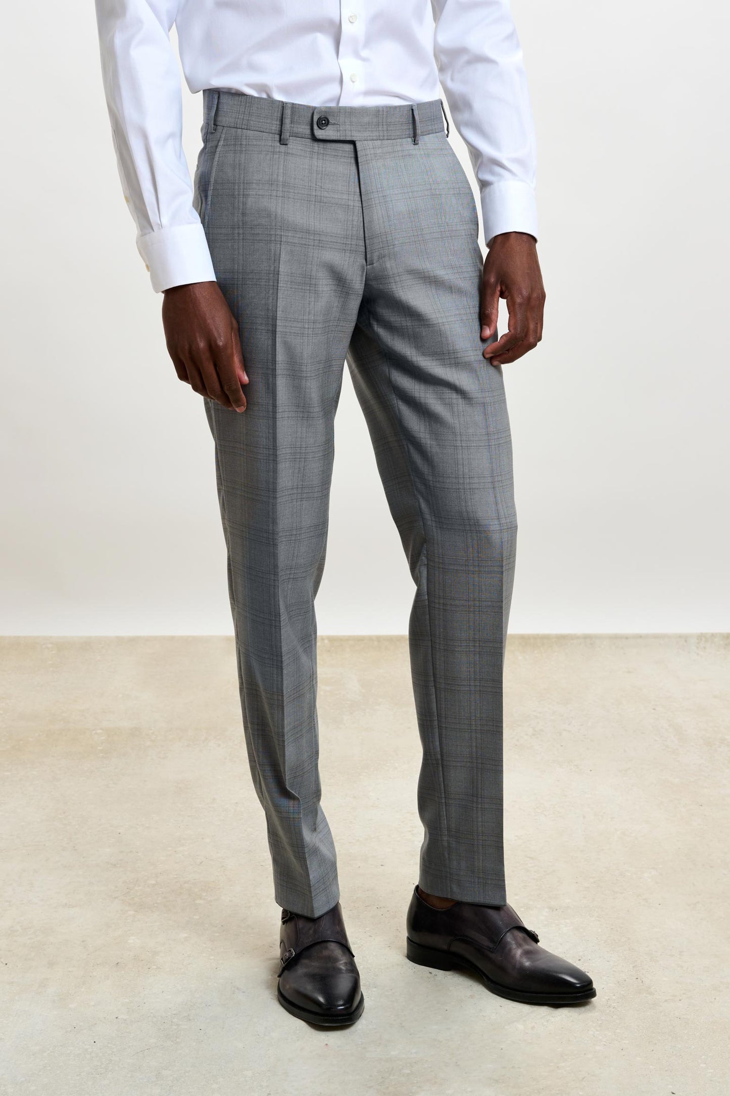 Soho Suit Sleek Light Grey Check