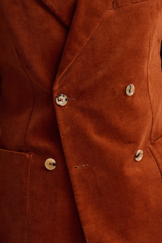 Orange Cotton Soho Jacket Corduroy - Image 5