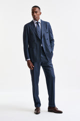 Dark Blue 100% Wool Kenton Suit Freestyle - Image 3