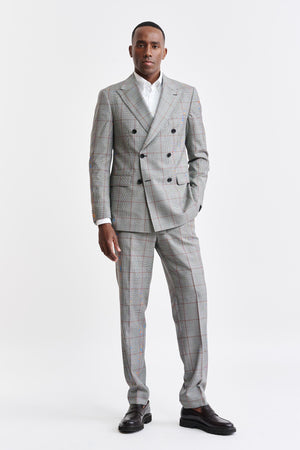 Black & White Wool Super 100's Soho Suit Riviera Trend