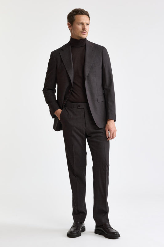 Dark Brown Wool Soho Suit Freestyle