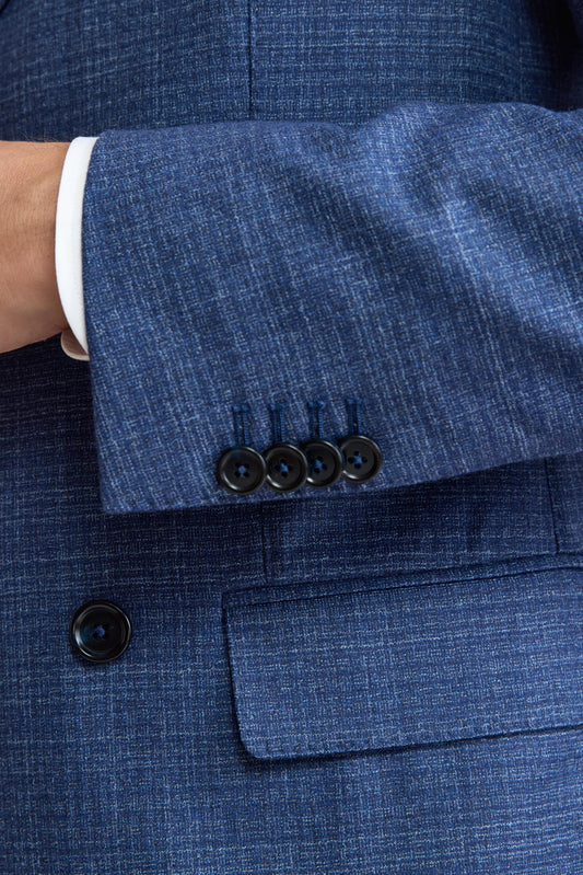 Medium Blue 100% Wool Kenton Jacket Freestyle