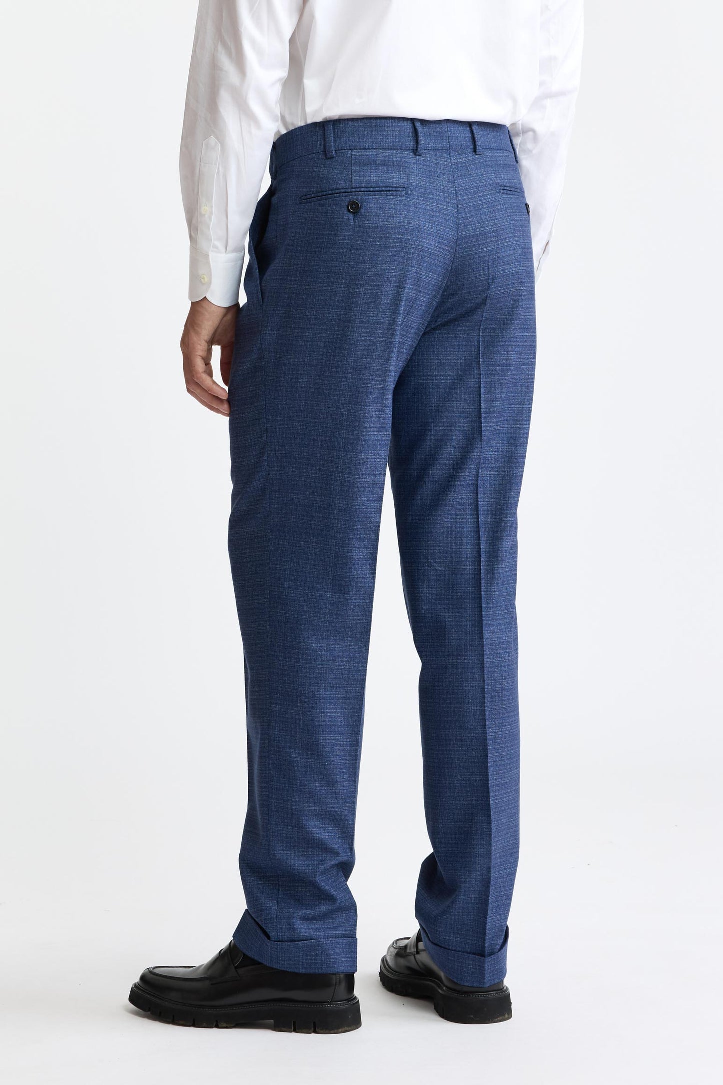 Medium Blue 100% Wool Kenton Suit Freestyle