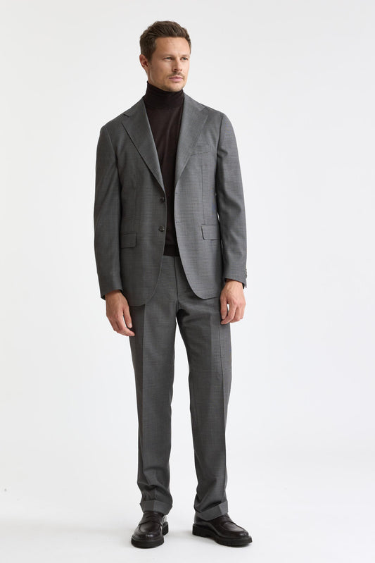 Dark Grey Wool Super 120's Kenton Suit Freestyle