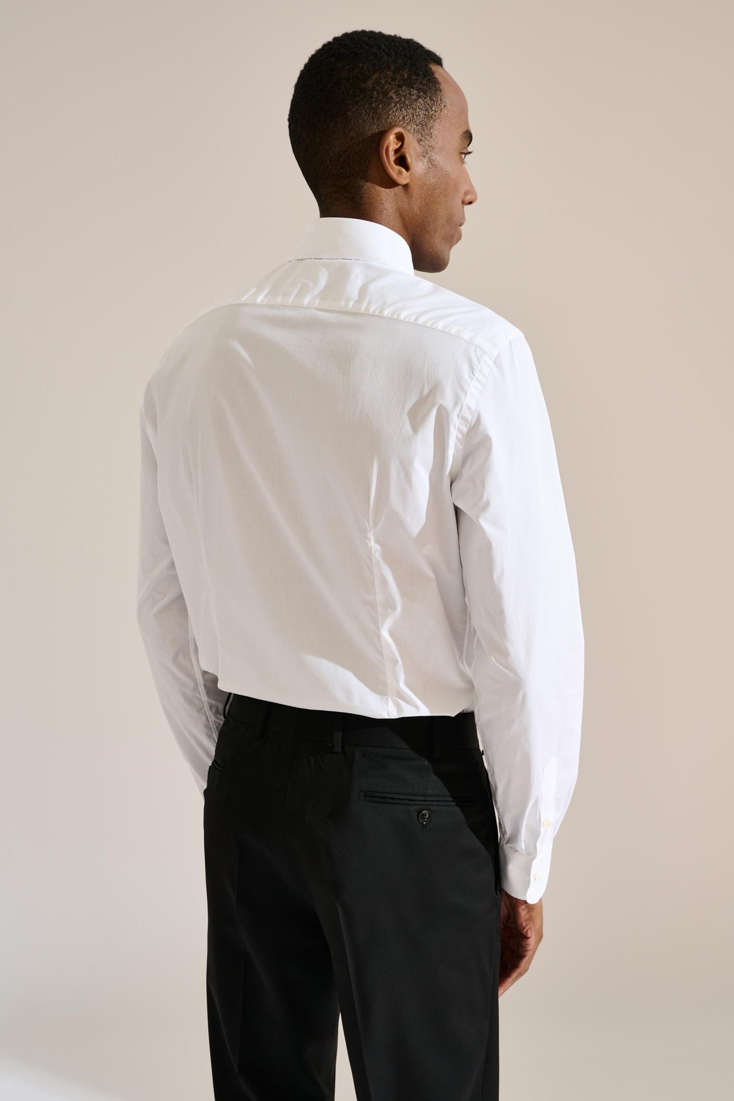 Formal Shirt Poplin Stretch White - View 12