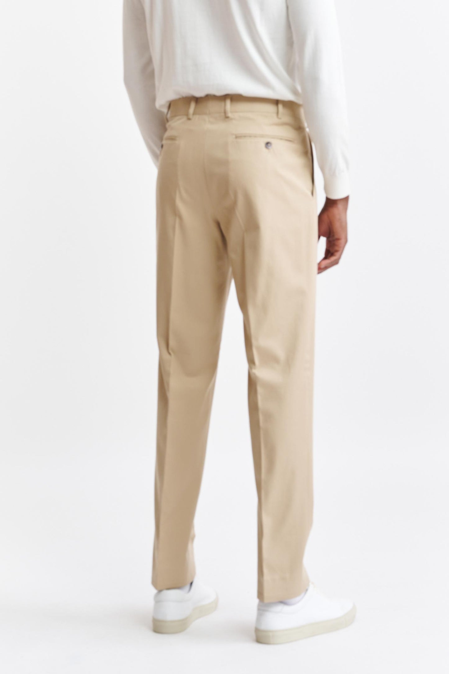 Light Brown Signature Trousers Cashmere Cotton - 6