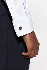 Donkerblauwe 100% Wollen Gurkha-Broek New Deluxe