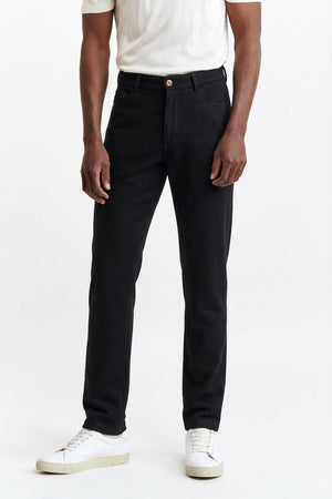 Pantalón Negro De Cinco Bolsillos 100% Lana New Deluxe