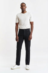 Pantalón Negro De Cinco Bolsillos 100% Lana New Deluxe