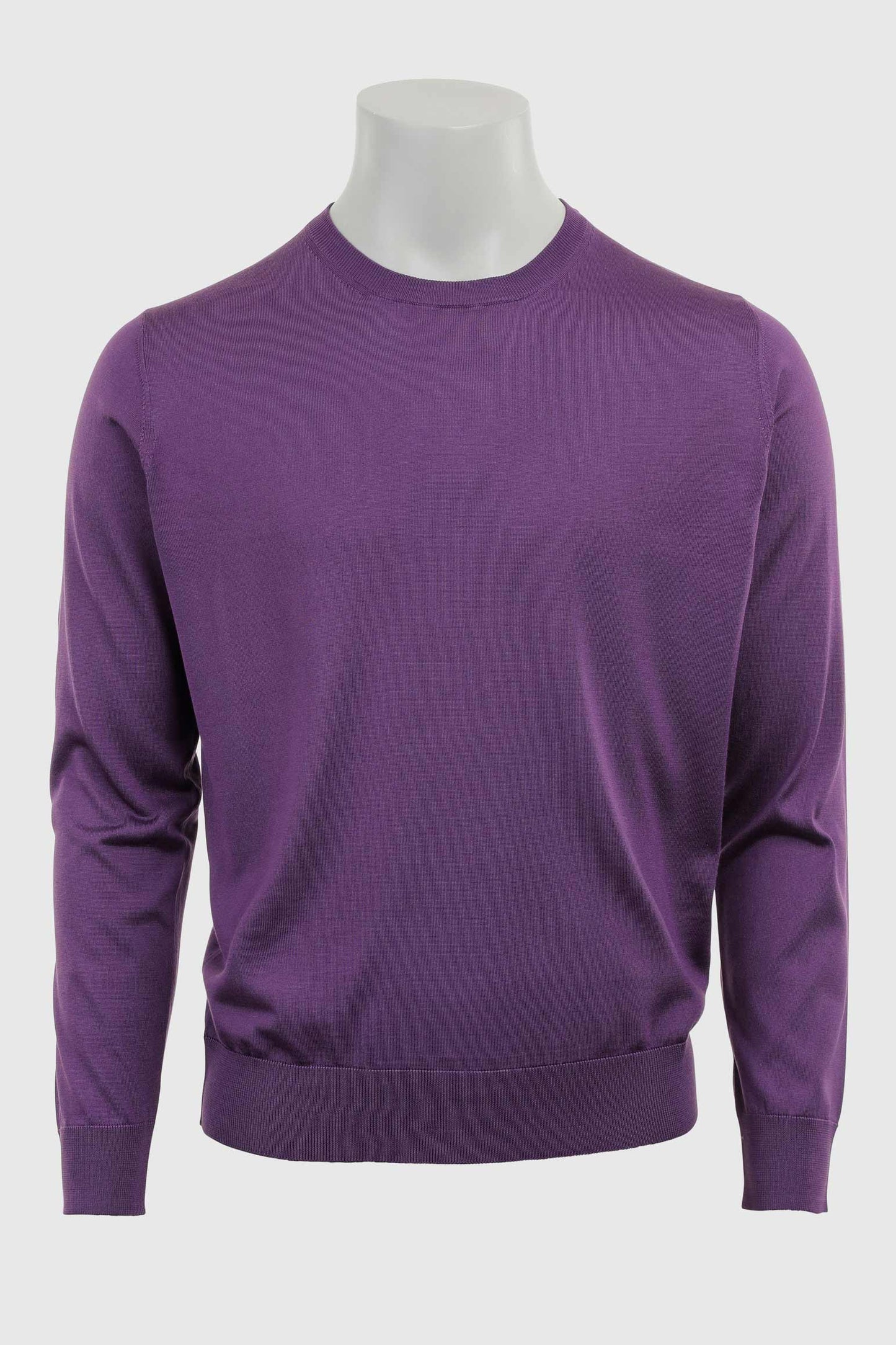 Crewe Silk Long Sleeve Sweater Violet