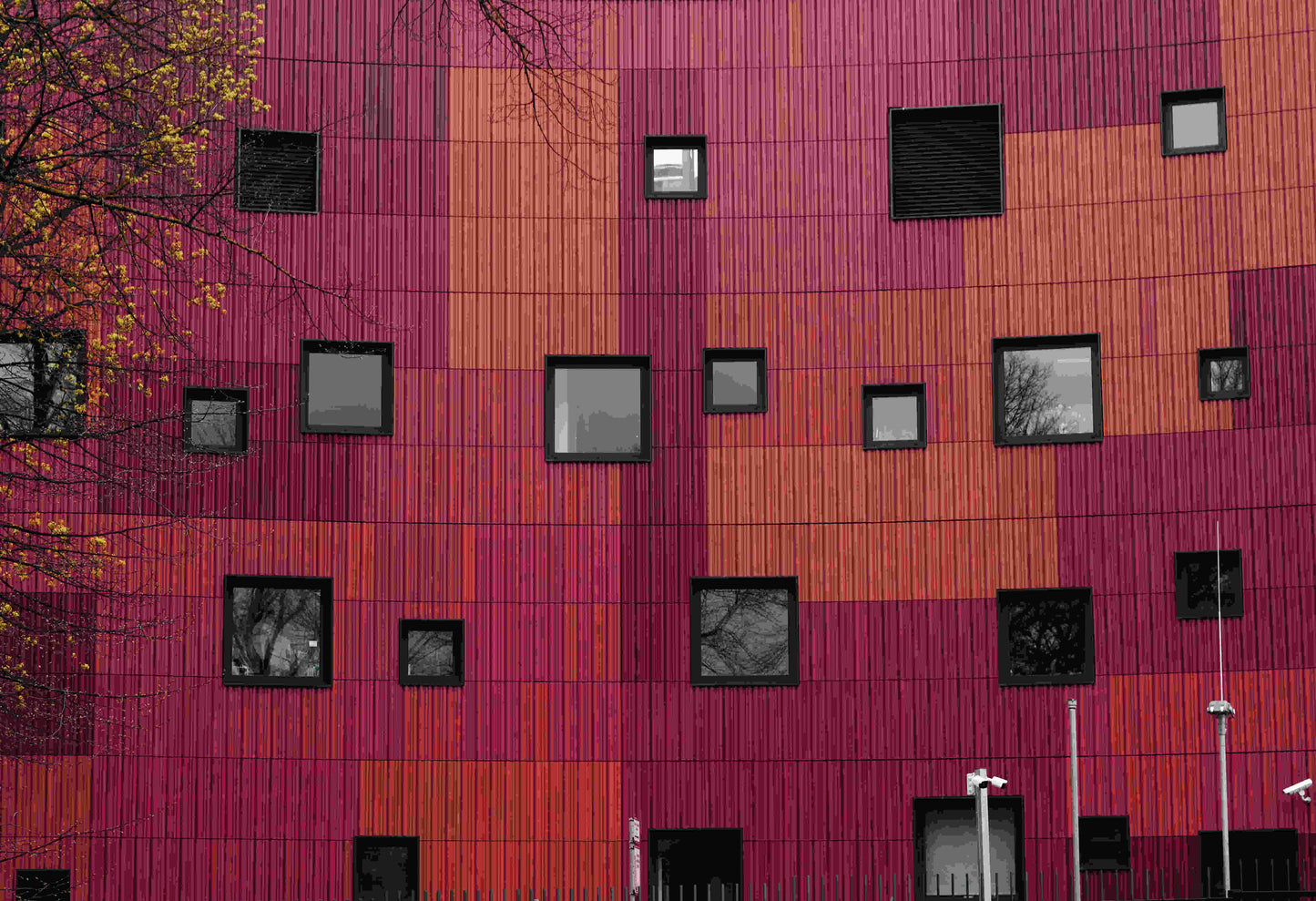 Panorama del esmoquin del Soho El Rojo. Edificio