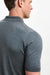 Kendal Silk Knitted Short Sleeve 3 Button Polo Shirt Smokey Grey - View 5