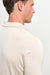 Cawdor Silk Knitted Short Sleeve Open Collar Polo Shirt Beige - View 4